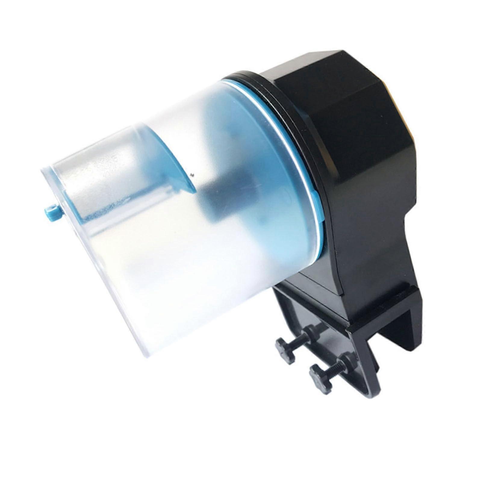 Automatic Fish Feeder with Timer, Large Capacity Aquarium Food Dispenser, Adjustable Feeding, Blue