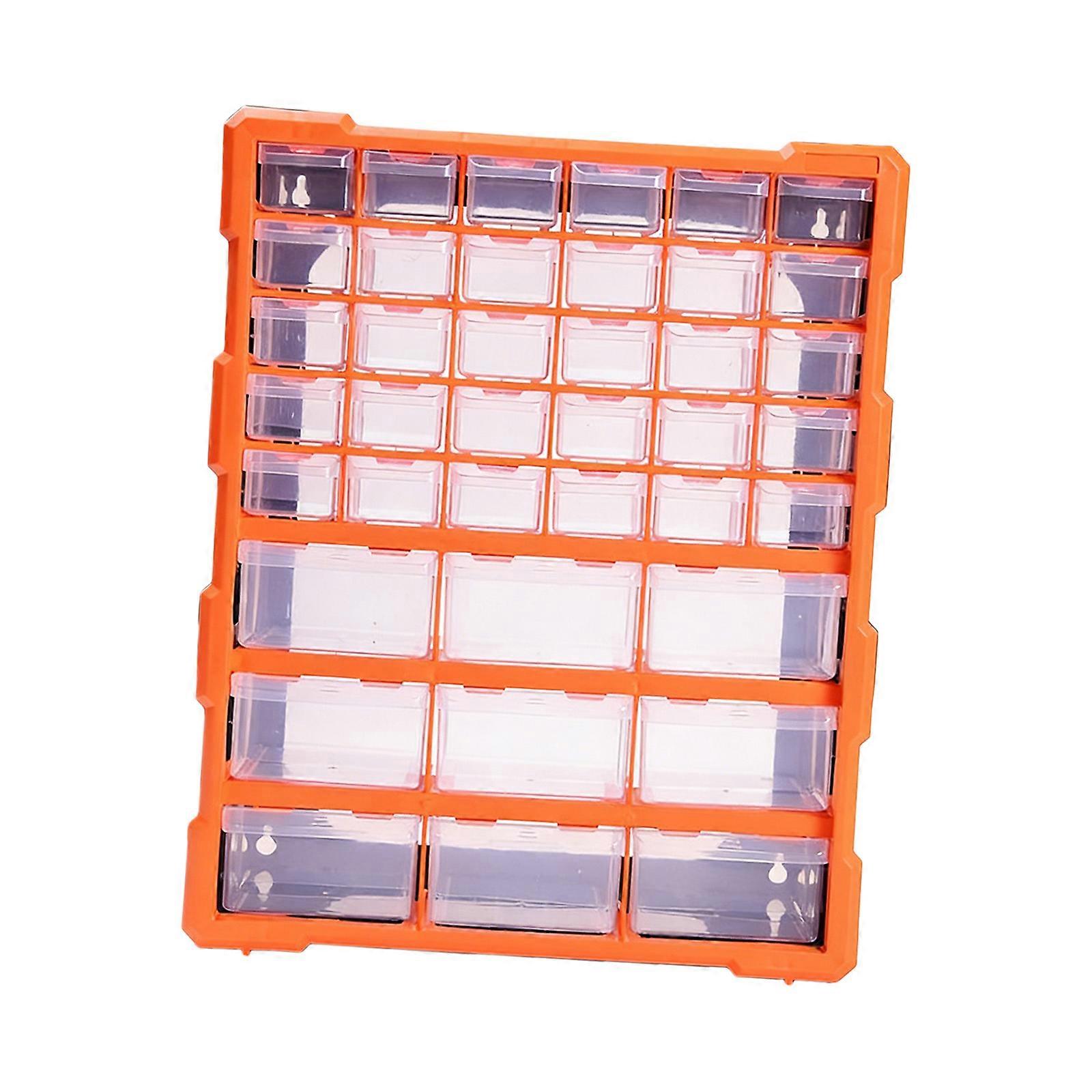 39 Compartment Plastic Drawer Storage Offering Large Capacity Customization And Clear Visibility For Home Professional Applications Multicolor