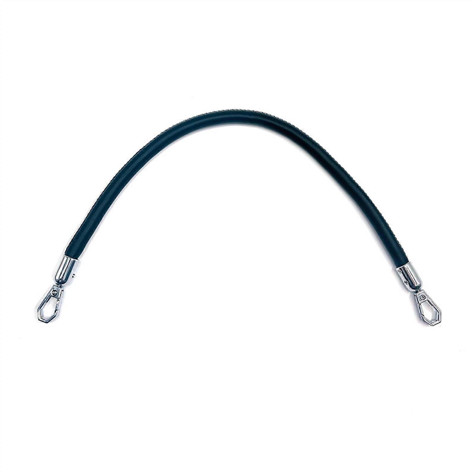 Purse Strap Replacement PU Leather Braided Short Handbag Shoulder Strap Black Silver Buckle