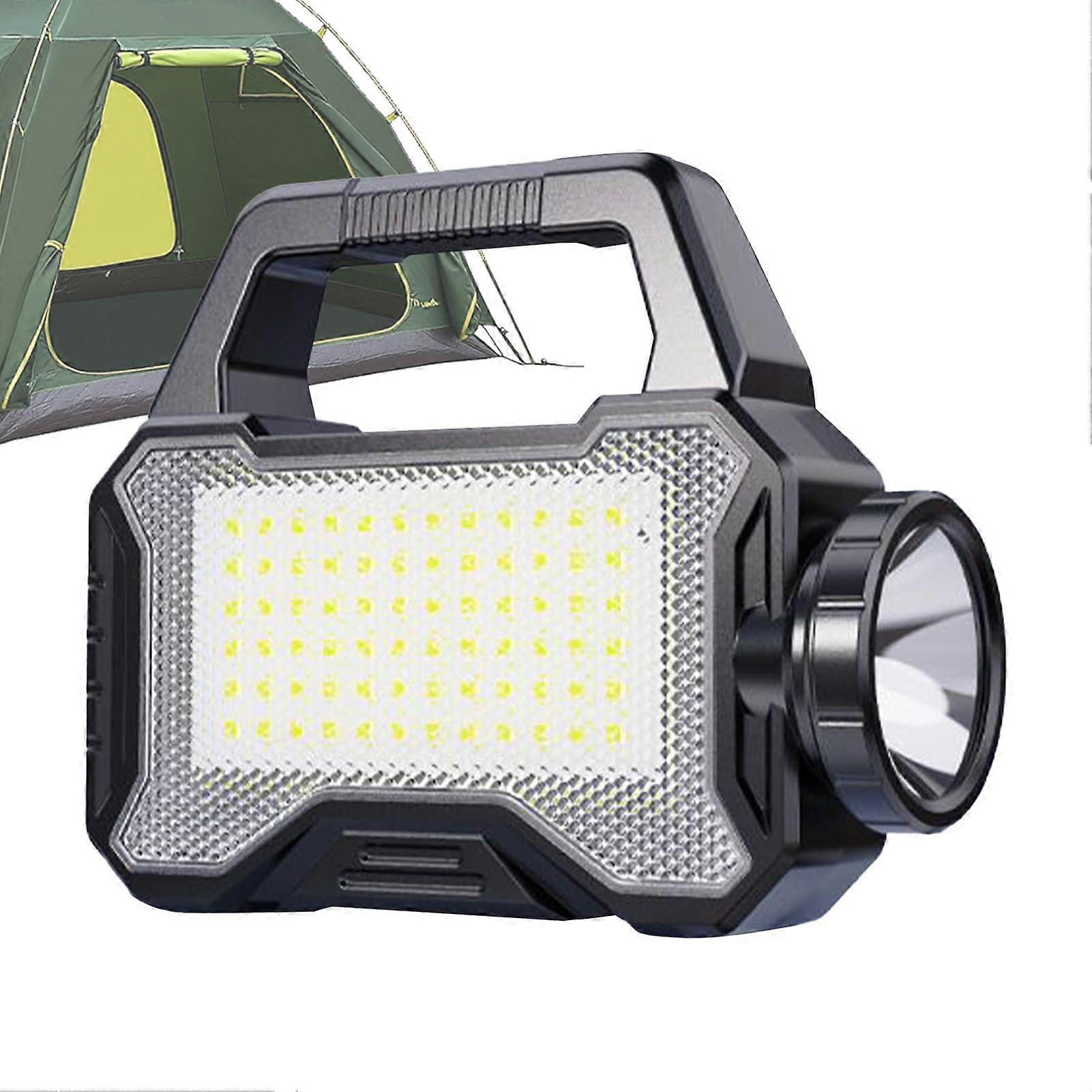 Solar Powered Flashlight Waterproof Rechargeable LED Torch with LongRange Beam for Camping Hiking