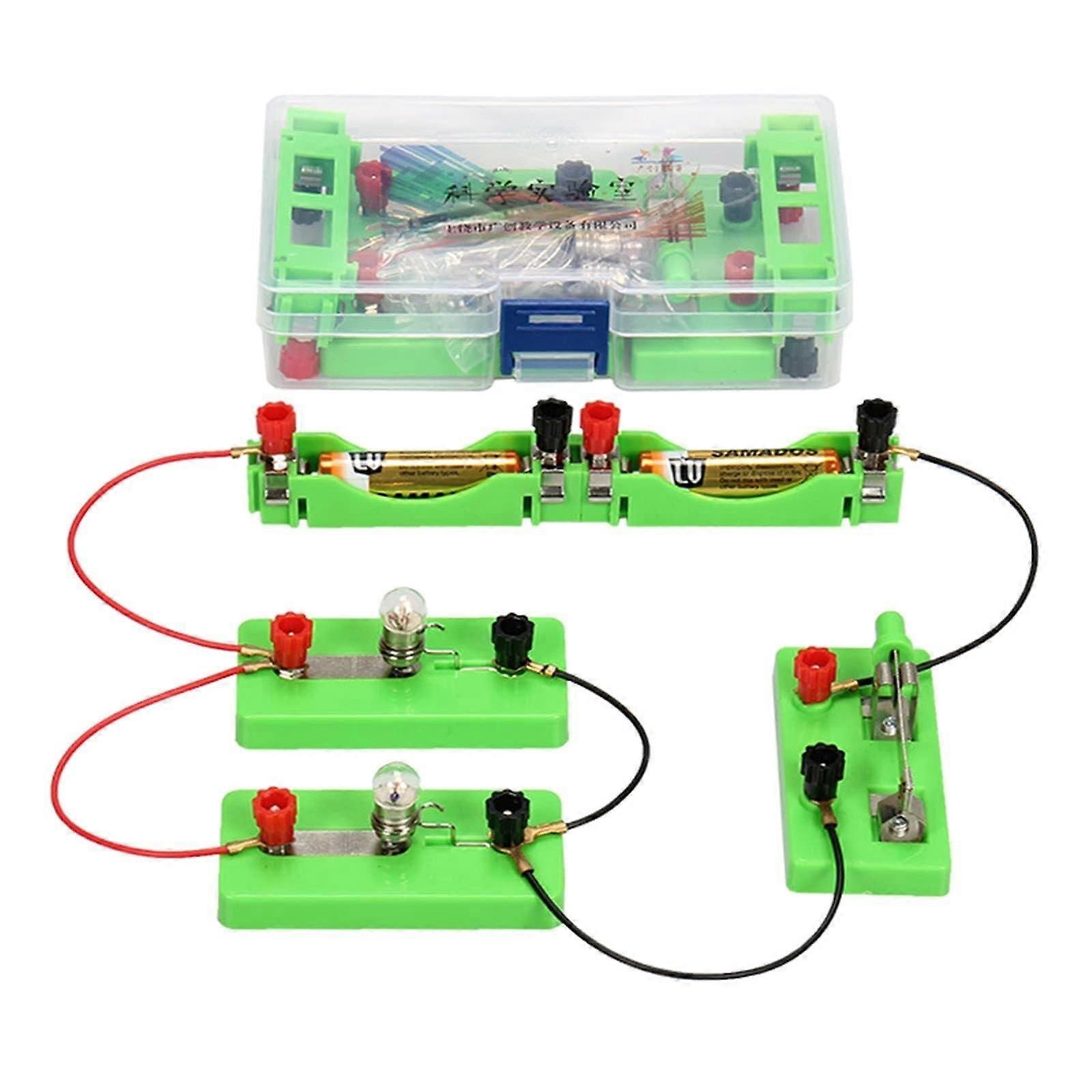 Electric Circuit Learning Kit for Students, HandsOn Series Parallel Assembly STEM Physics Experiment Set
