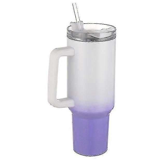 Stanley 40oz Tumbler With Handle And Straw Lid For Thermos Travel Coffee Mug Stainless Steel Insulated Simple Modern Tumbler Cup