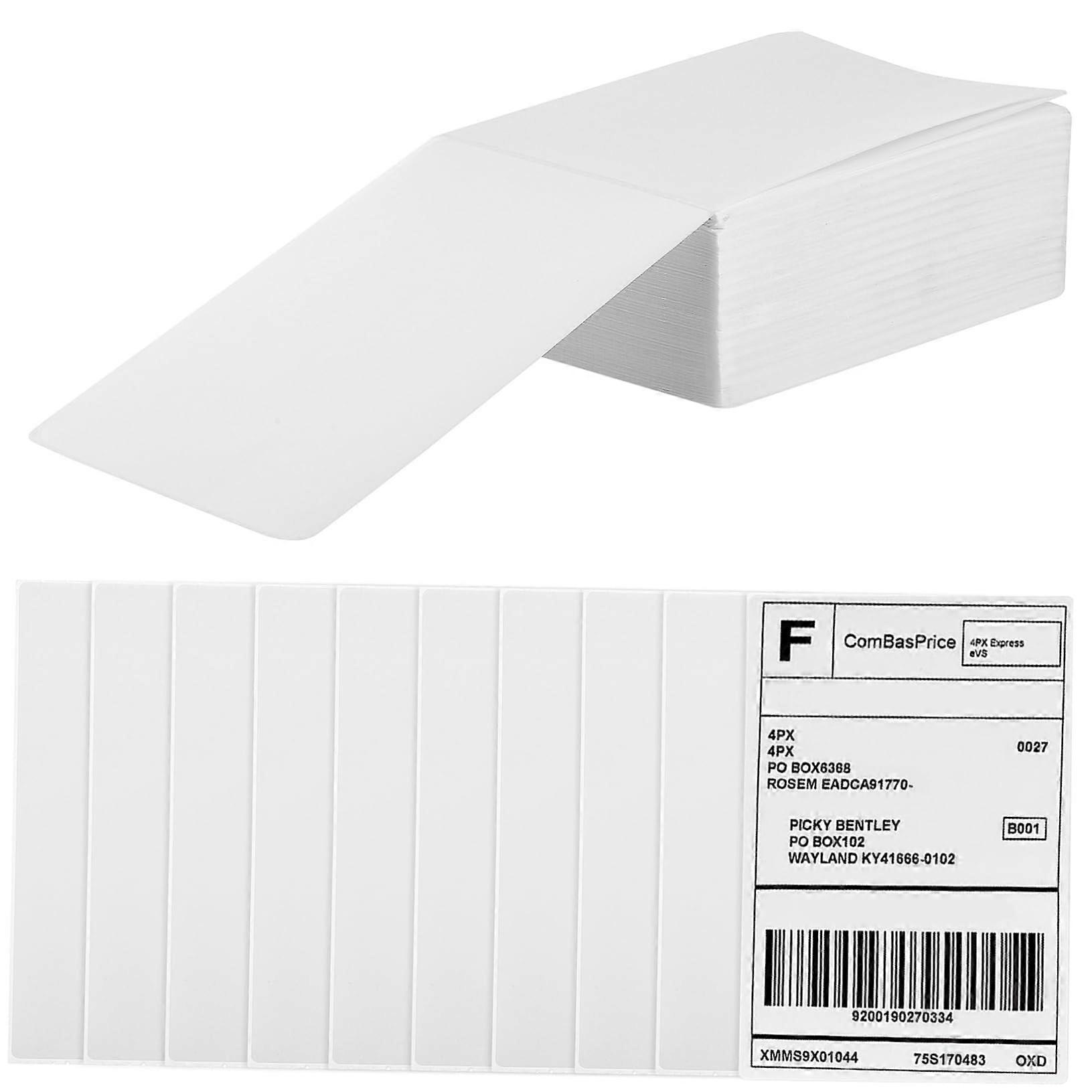 500 Sheets Thermal  Labels Strong Adhesive Easy Tear for Printers Mailing and Packaging