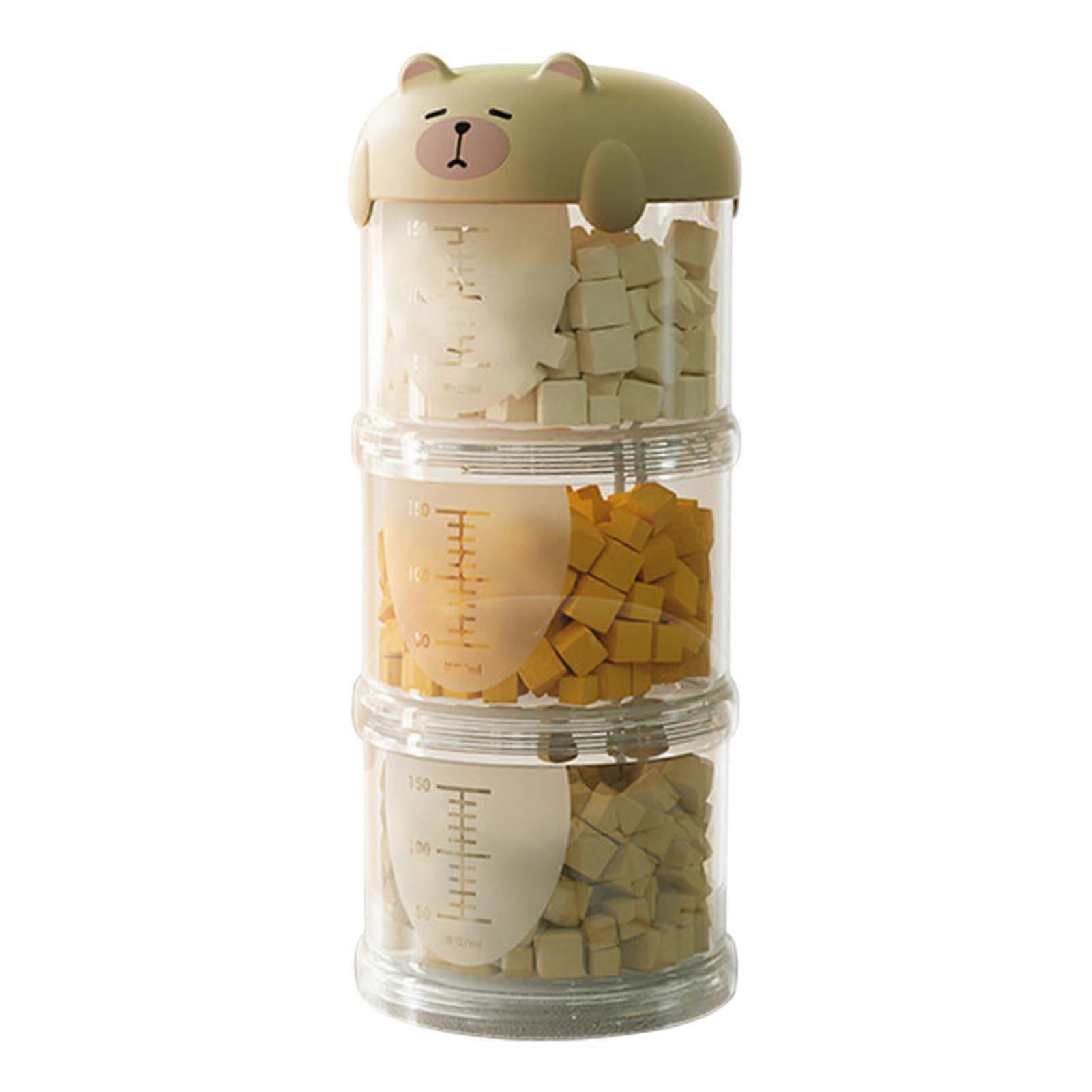 Clear Dog  Container with Lid, Stackable Pet Snack Storage Jar for Kitchen Pantry and Travel