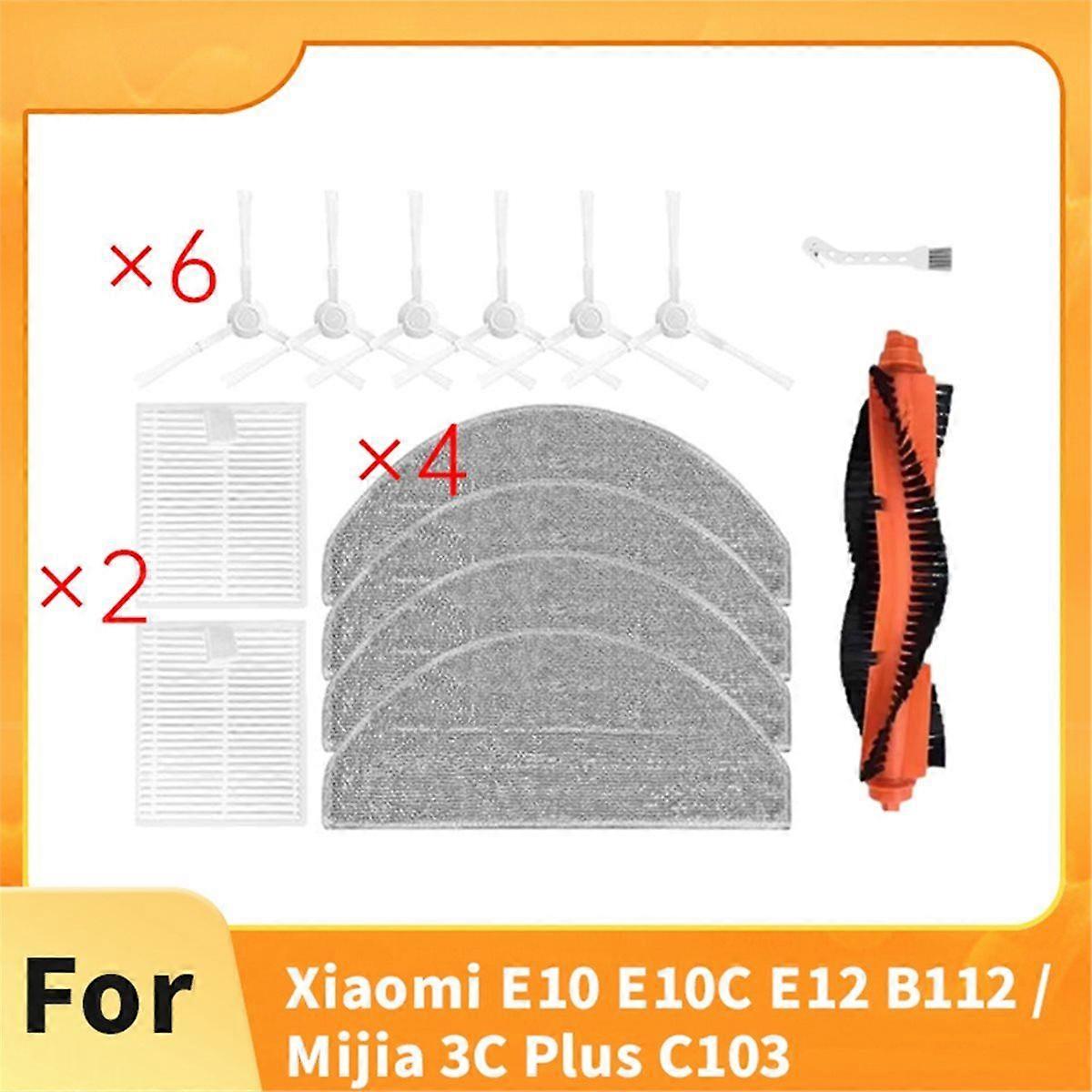 For E10 E10C E12 B112 / 3C Plus C103 Sweeping Machine Accessories Main Side Brush Mop Filter