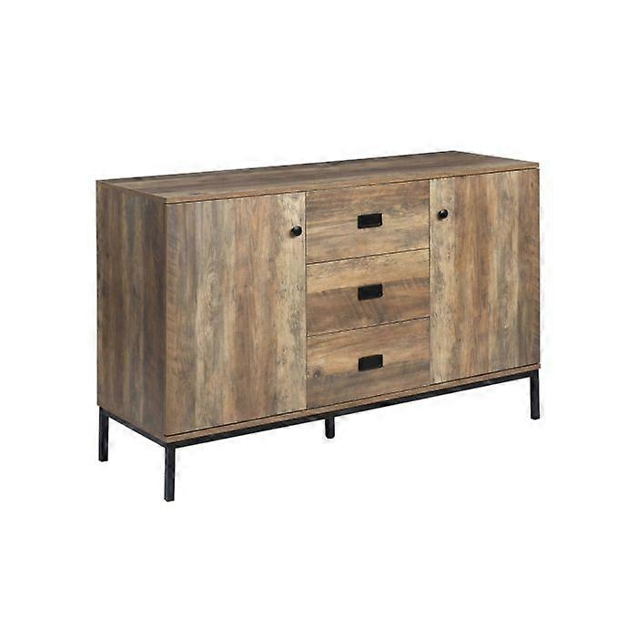 Retro Mango Wood-Effect Sideboard