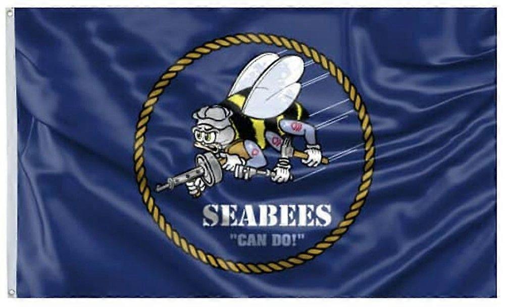 NSN SeaBees Flag UV e og e Stitche C1871