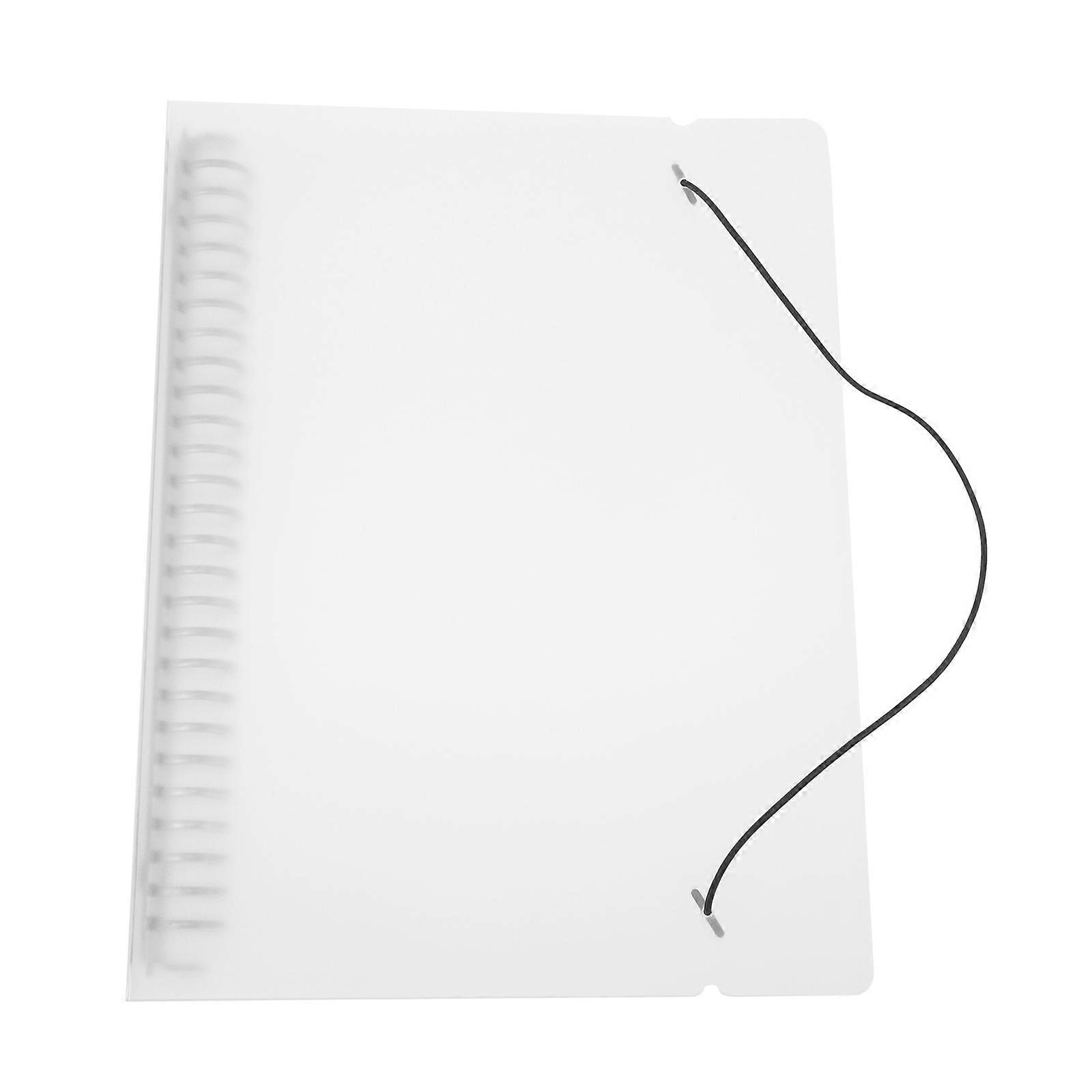Binder Cover Shell for Protecting Use 2Pcs Translucent Refillable Notebook Covers