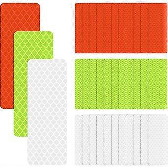 36 Pack Safety Reflective Stickers Self Adhesive Warning Reflective Tape Waterproof Reflective Tape Strips compatible with Vehicle Bicycles Motorcycle