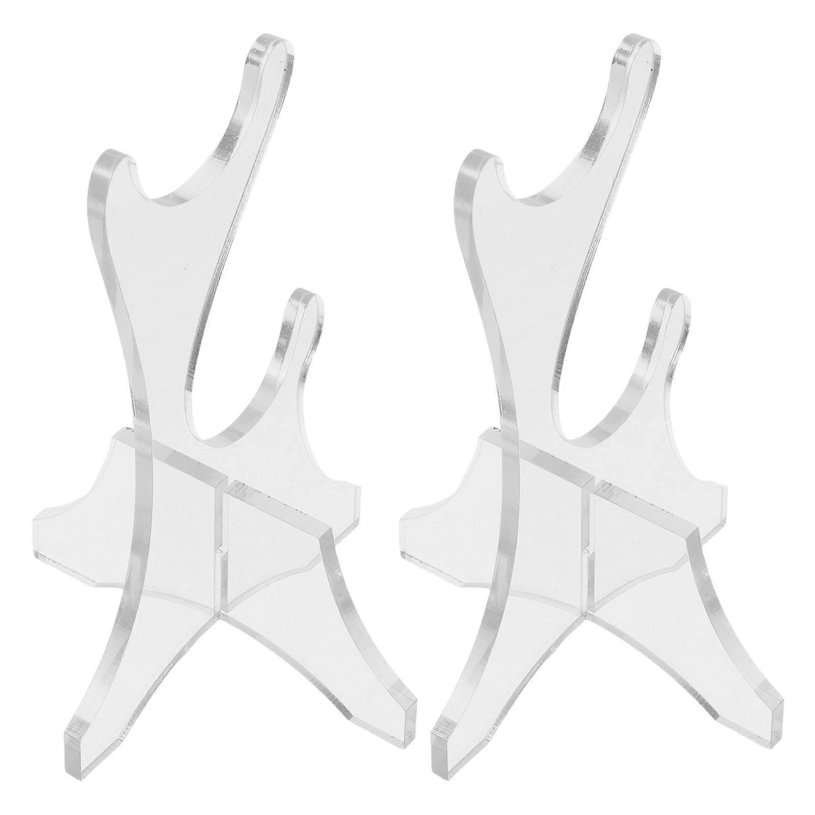 Desktop Sword Display Stand Acrylic Holder for Collection 4Pcs Set