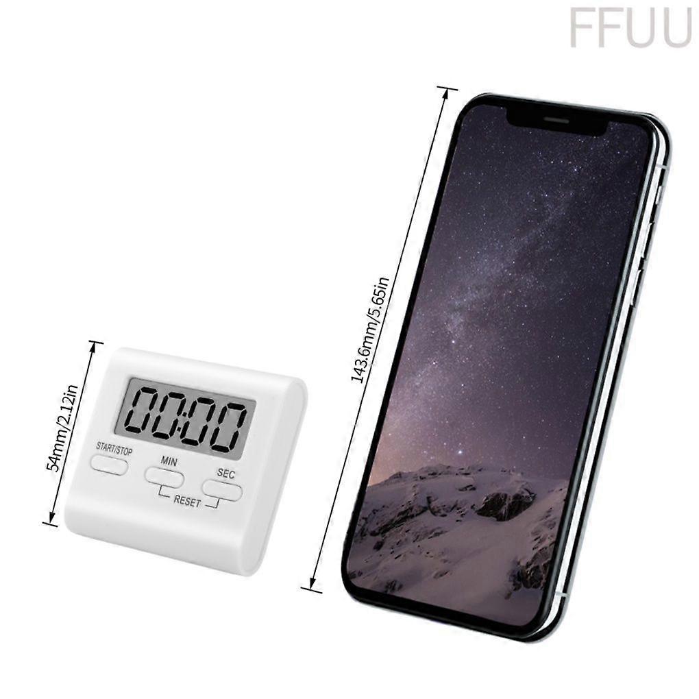 Digital Display Timer Battery Powered LCD Countdown Alarm Clock Kitchen Cooking Baking Digital Timer