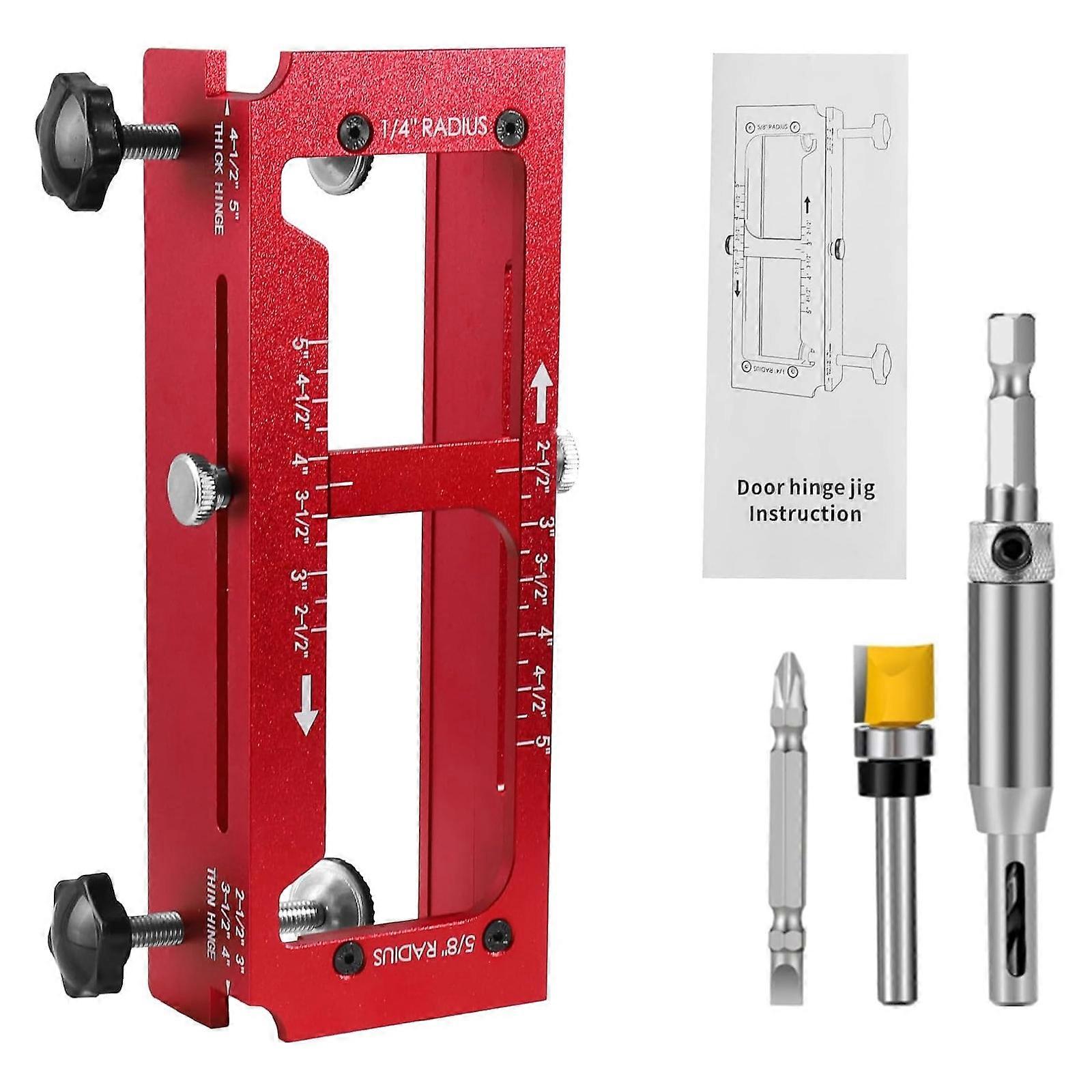 High Precisely Door Hinge Template Set Door Frame Stable Locator Adjustable Door Frame Hinge Installation Tool Multicolor