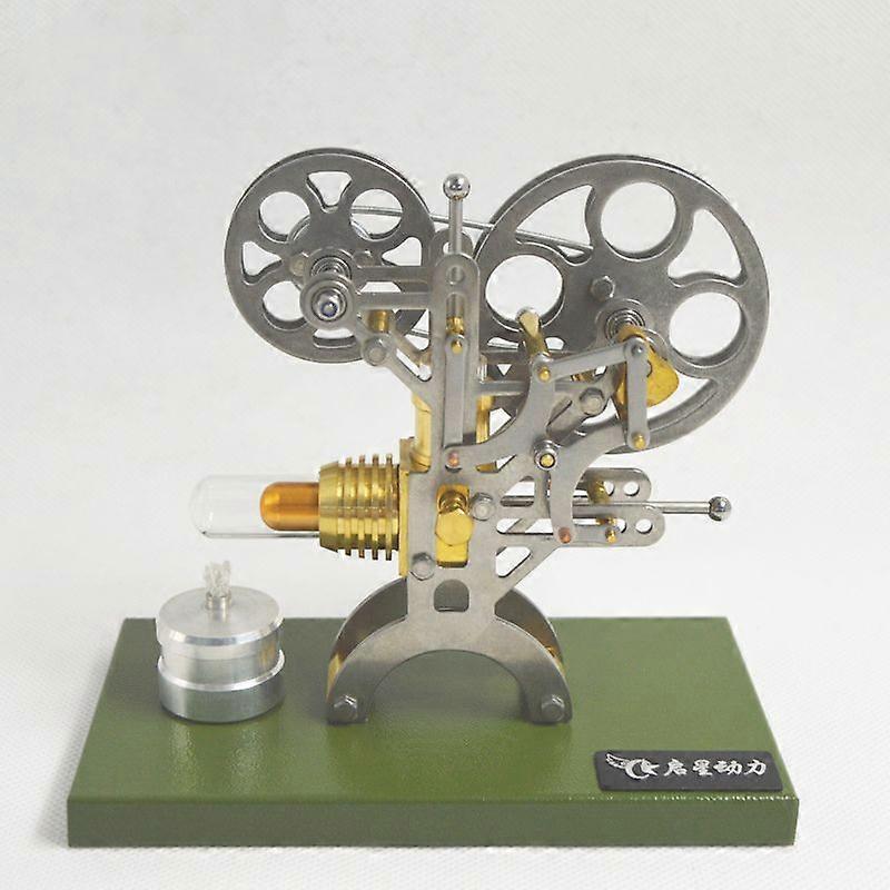 Combustible Engine Model Stirling Engine Model Piston Projector Model Retro Metal Material Gift
