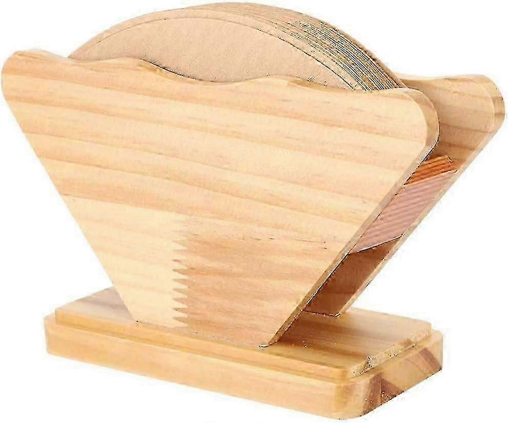 Trä Kaffefilterhållare,Kaffepapper Förvaringsställ,Filterpappersbas,Bambu Filterpapper Förvaring Bo