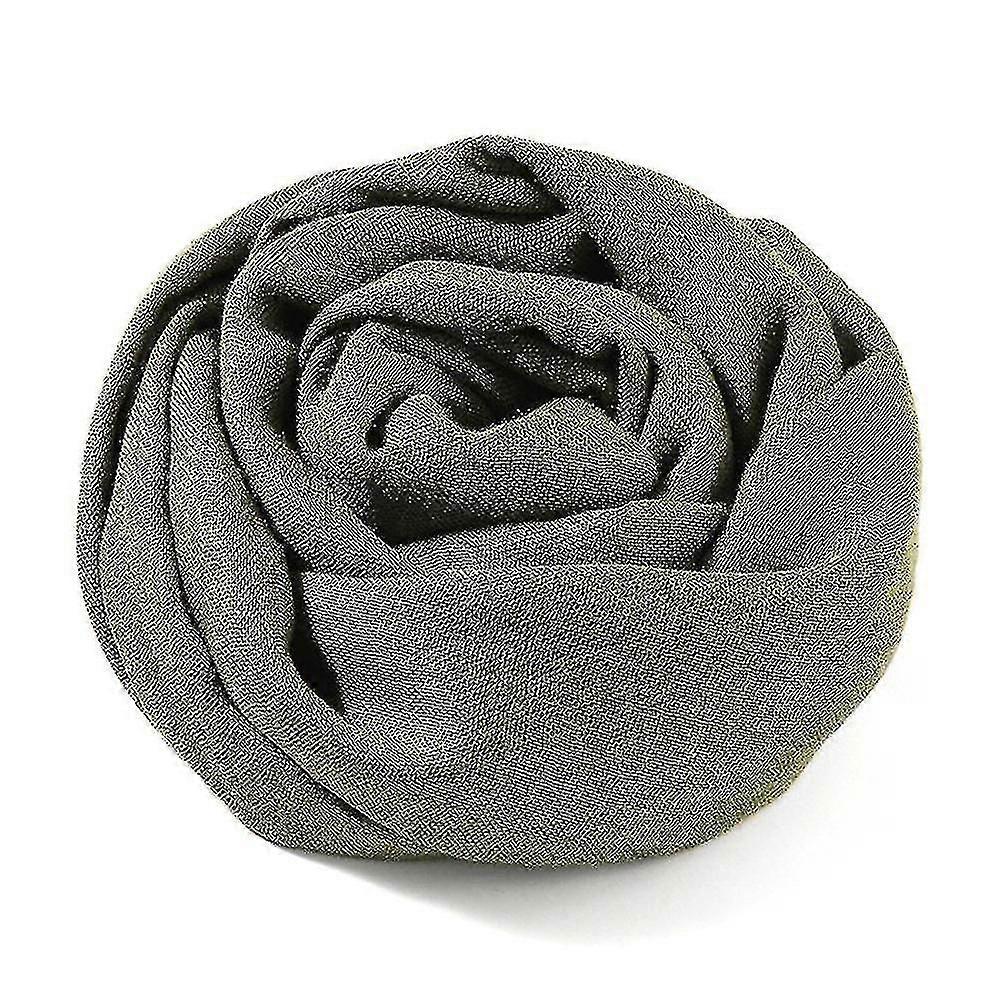 bomull lin skjerf bredt lin wrap cape vanlig skjerf