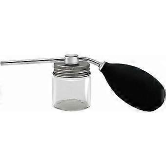 Transparente Haarfaser-Sprühflasche, Edelstahldeckel, Präzisionsapplikator für dünnes Haar, leerer Behälter für Haarverdichtungspulver
