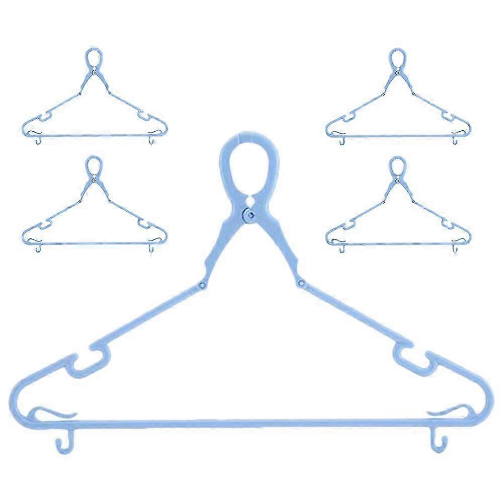 Windproof Clothes Hangers Multi-Function Heavy-Duty Plastic Clothes Hangers 5Pcs