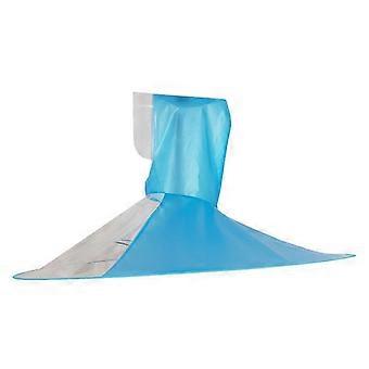 Parapluhoed voor volwassenen, regenbescherming, handsfree, opvouwbaar, waterdicht, transparant