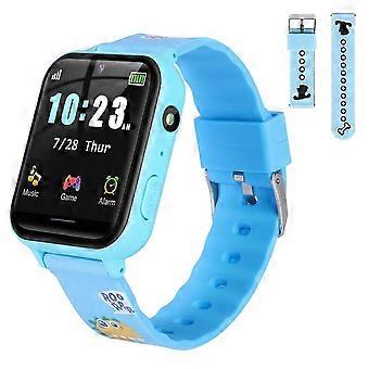 Kids Smart Watch with 10 Games, SOS Call, Camera, Music, Pedometer, Alarm & Recorder  Blue Birthday Gift