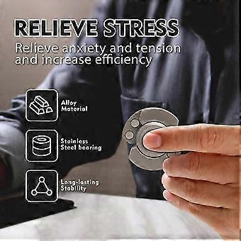3-In-1 Fidget Spinner | Stress-Relieving Toy For Adults | Stainless Steel Bearings For Stable Spinning | Helps Relieve Anxiety And Tension | Improves