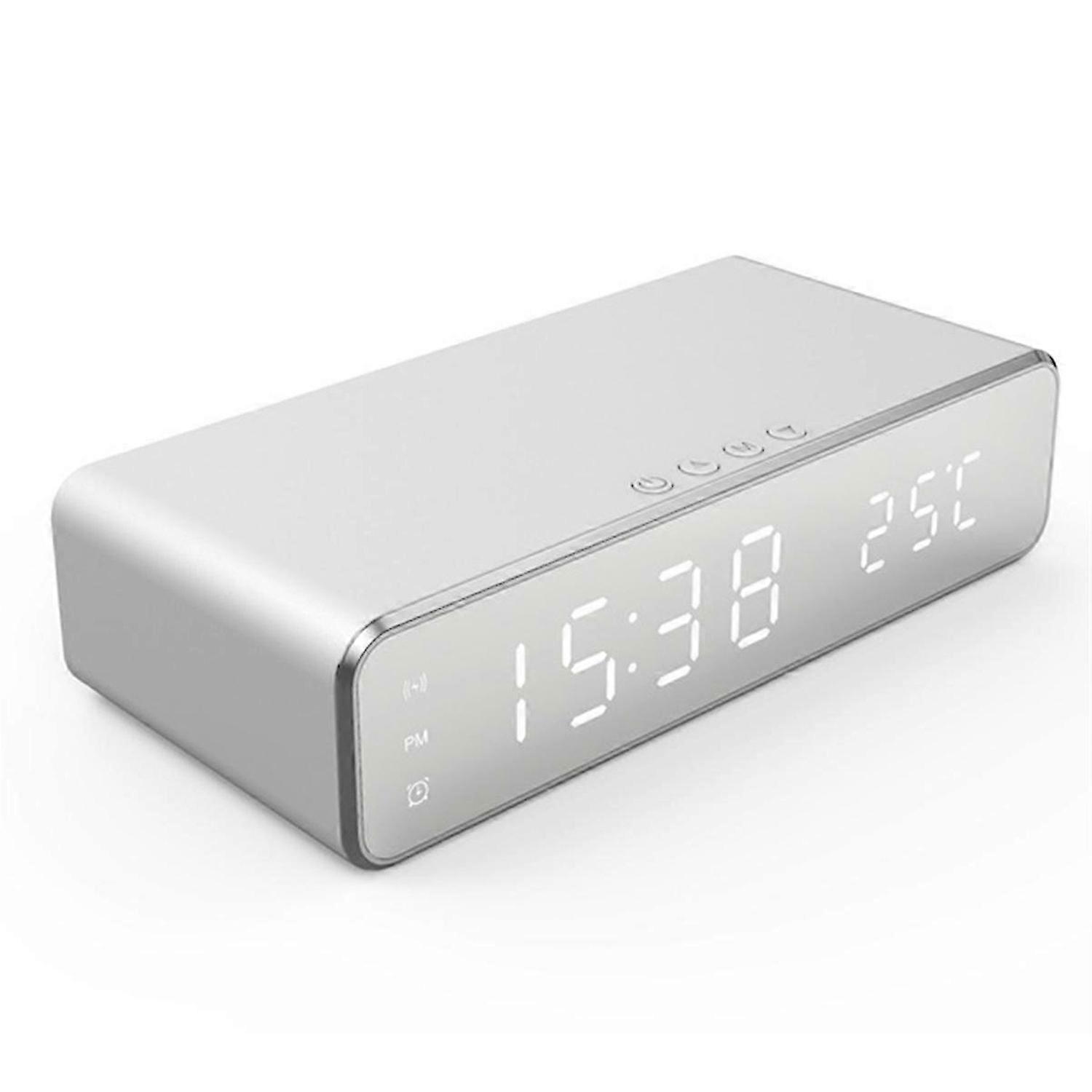 Trådlös laddare Tid Väckarklocka LED Digital Termometer