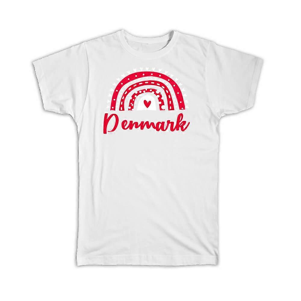 Gift T-Shirt: Denmark Rainbow
