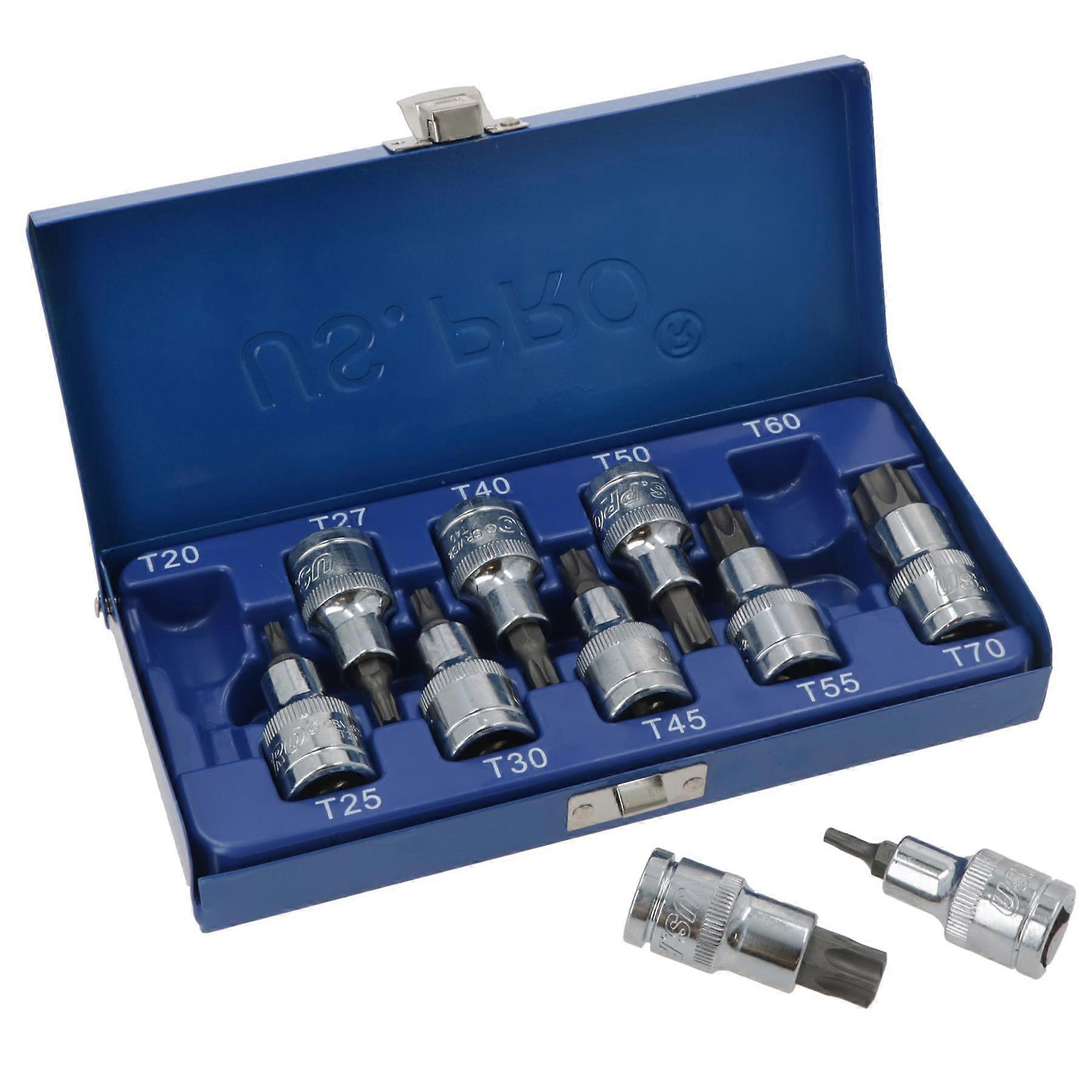 10pcs star / Torx bit socket set by BERGEN AT668