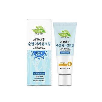 Björkjuice Mild-up solskyddsmedel UV LOCKSPF 50+ brett spektrum, återfuktande solskyddskräm, fräsch och lätt att absorbera
