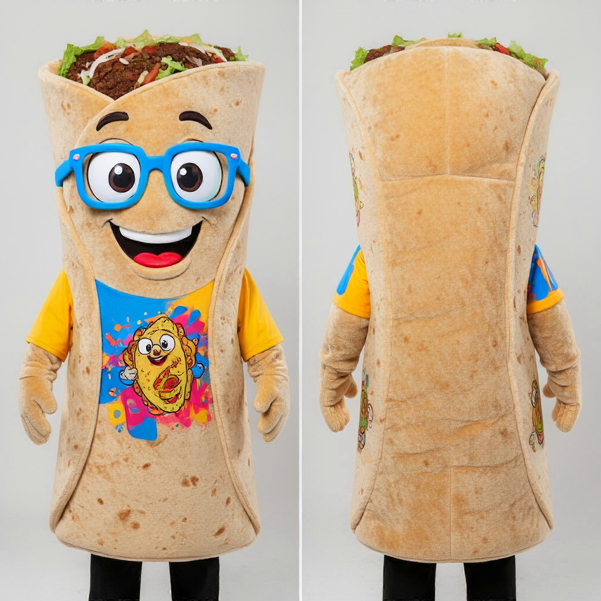 MASTICOT Tan Cheerful Enchilada Mascot