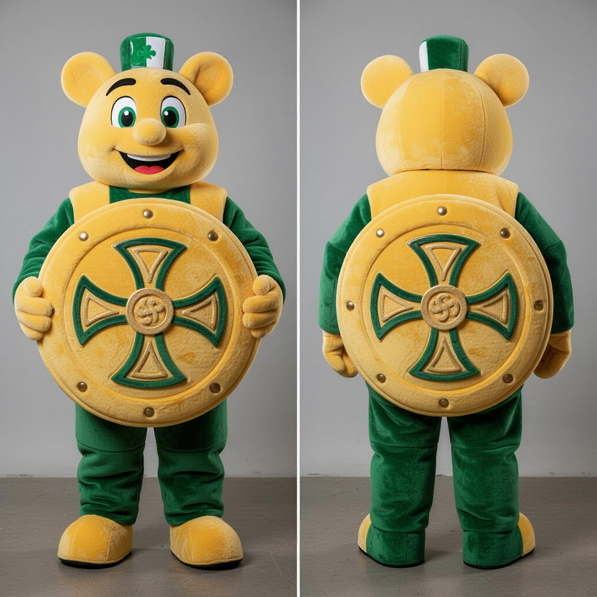 MASTICOT Golden Fleece Celtic Shield Mascot