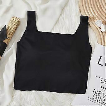 Women Seamless Backless Push Up Thin Sexy Anti Exposure Bra Camisole Top