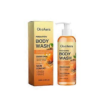 2pcs Shower Gel, Persimmon Refreshing Shower Gel, Gentle Cleansing Hydrating, Suitable For Multiple Skin Types