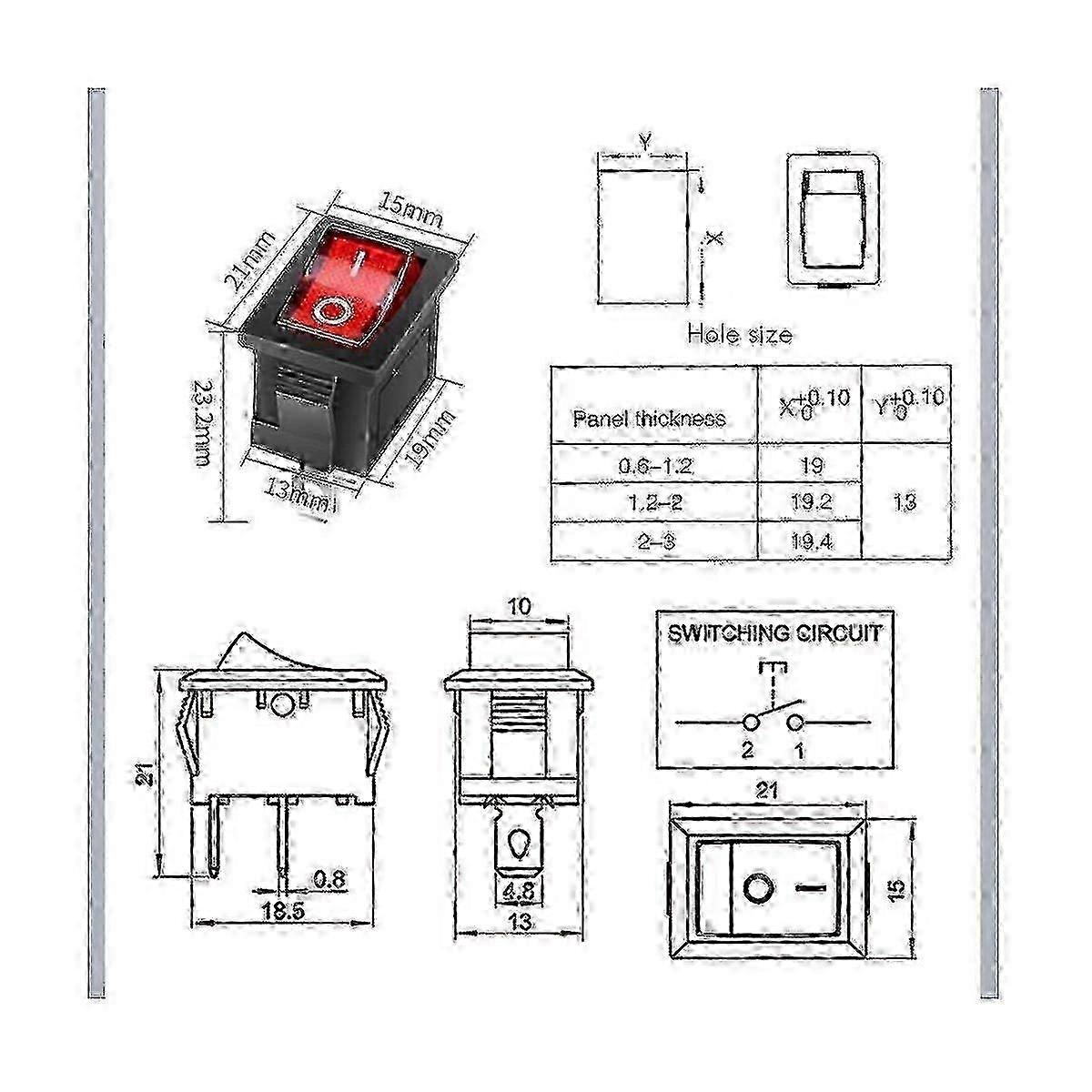 IP67 rated inline switch for DC 12V 20A waterproof