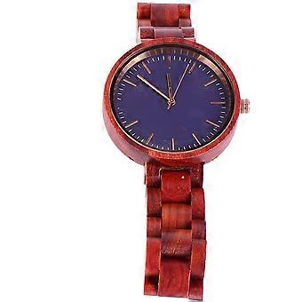 Women Watch Wooden Wristwatch for Time Display 1Pcs Red Sandalwood
