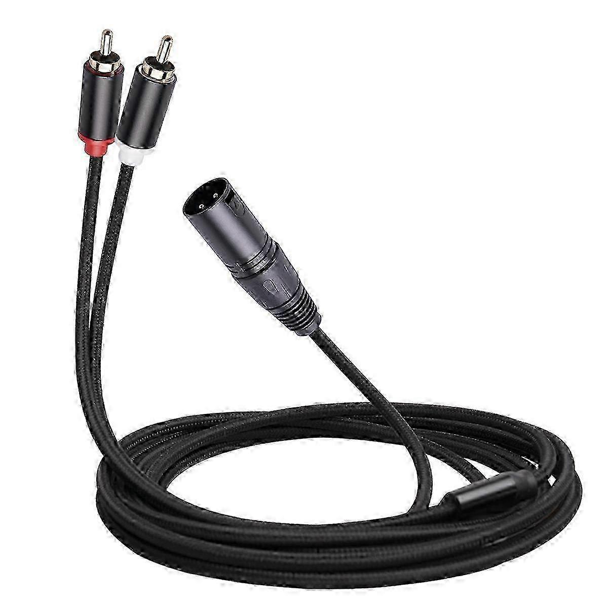 Shielded XLR to Dual RCA Cable