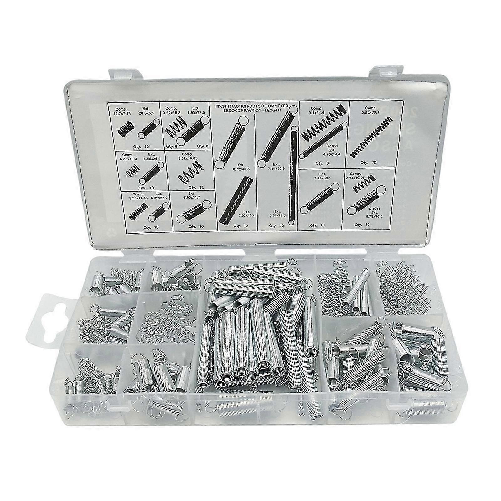 200pcs Spring Selection for Enthusiasts Spring Assortment Compression Springs set Replacement Compression Springs set