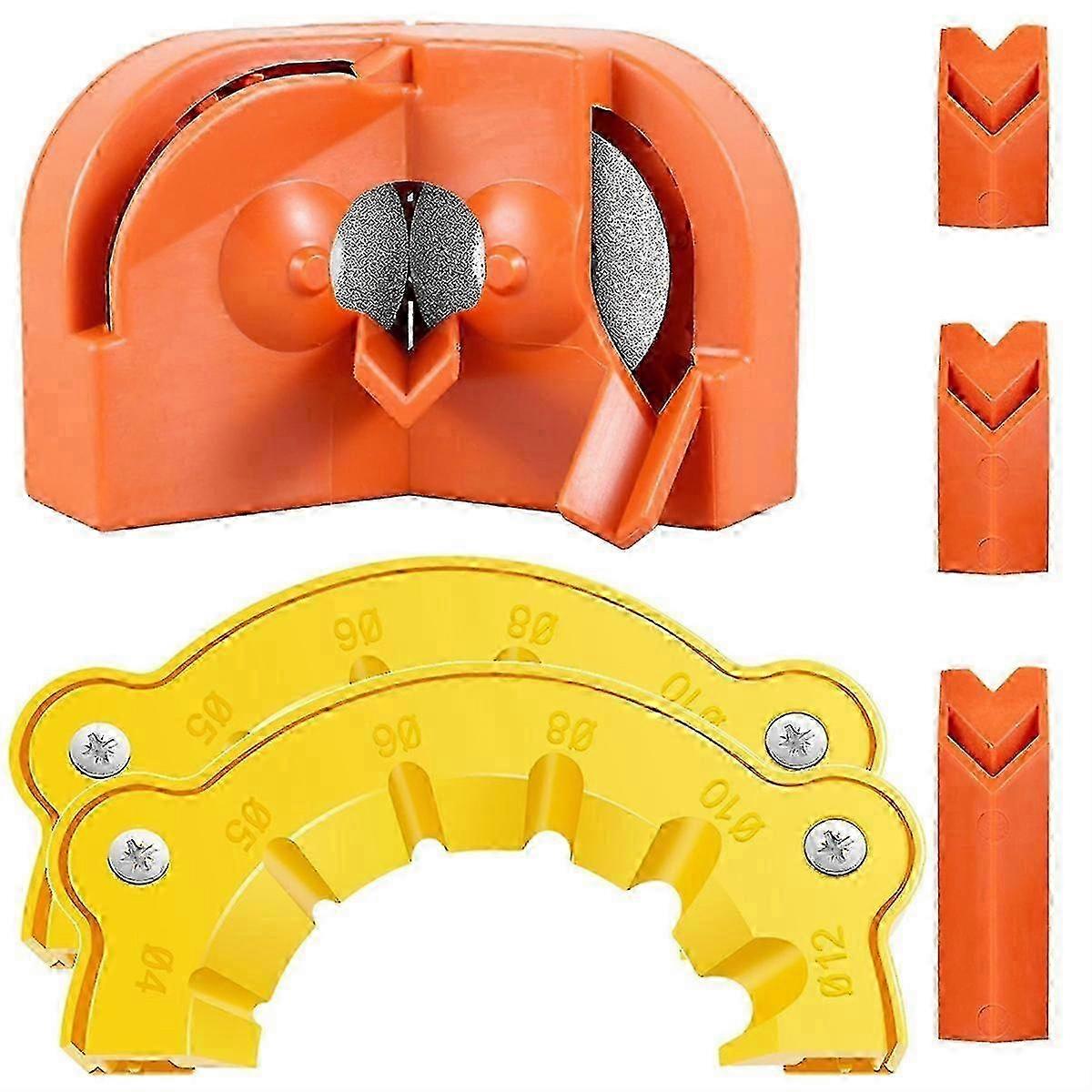 Drill Bit Sharpener for All Bits(5/64-5/8 Inch ), Multipurpose Drill Bit Grinding Tool Attachment with Grinding Wheels