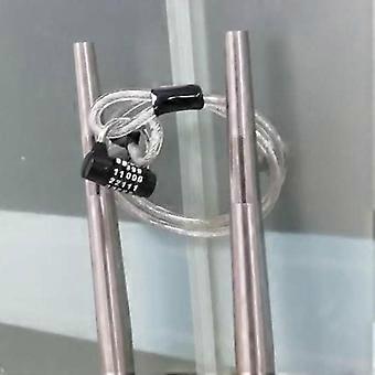 10Mm 1.2M Bicycle Lock Wire Cycling Strong Steel Cable Lock Rope Anti-Theft