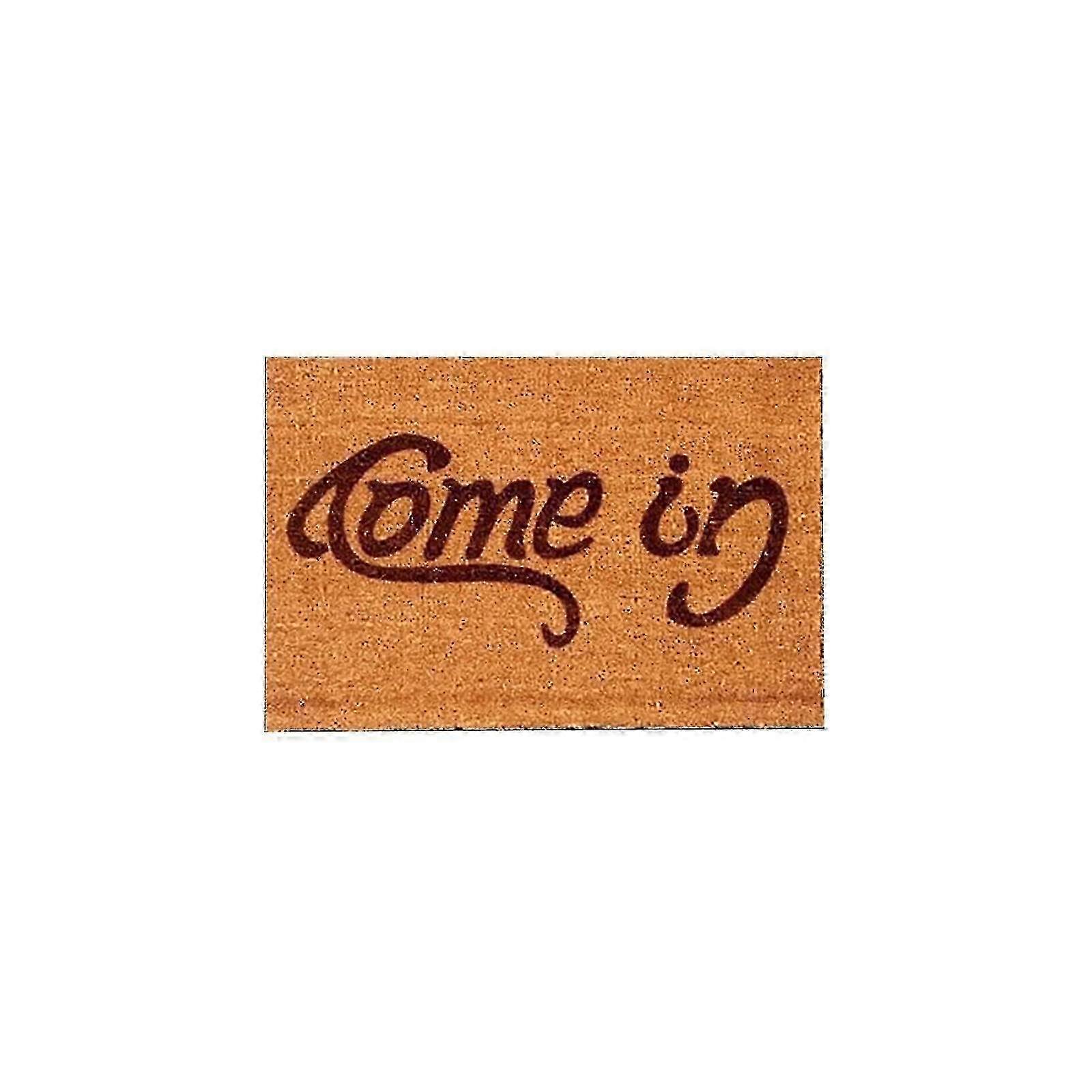 Flip-Face Welcome Or Go Away Mat