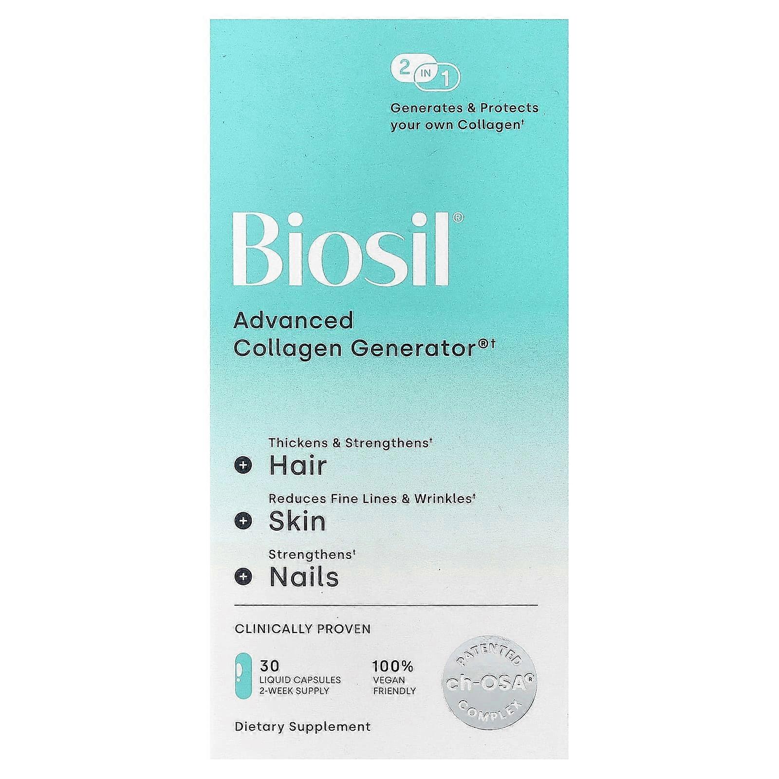 Biosil, Collagen Generator, 30 Liquid Capsules