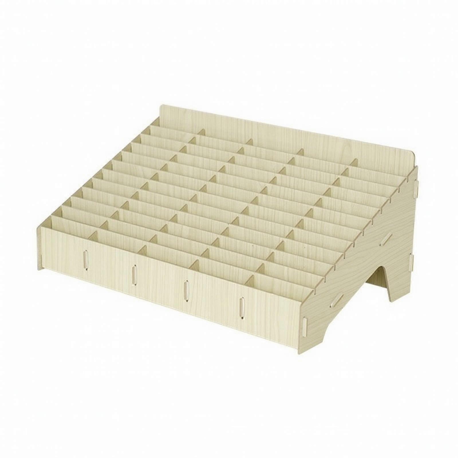 Desktop Organizer with 60 Compartments | Multifunctional, Sturdy, Slanted