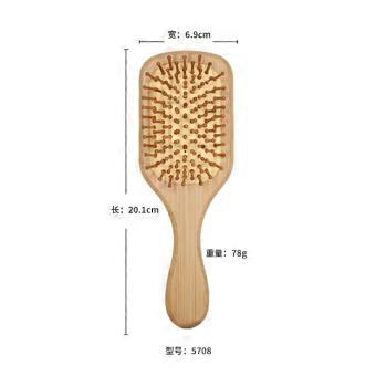 Cuscino d'aria Capelli Pettine Cuoio capelluto Massaggio Non Statico Ergonomico Maniglia In Bambù Accessori Per La Casa