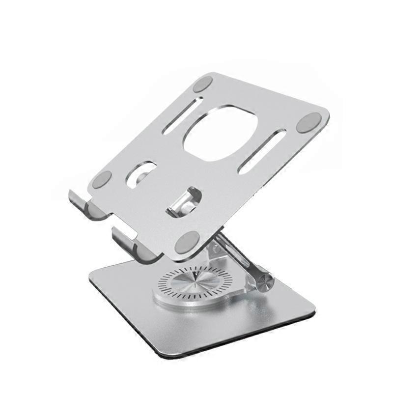 1x Adjustable Laptop Stand 360 Rotating Foldable Laptop Riser for Desk