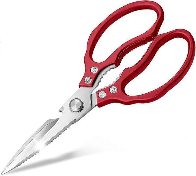 Sturdy and sharp kitchen scissors, dishwasher safe,