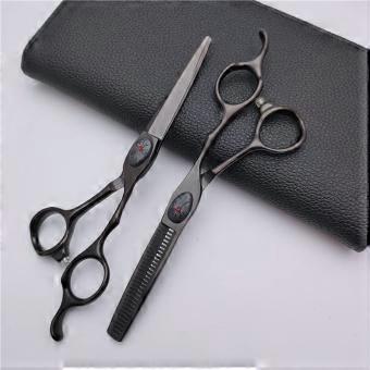 Professional Hair Cutting Scissors 6 Inch Japanese Stainless Steel Barber Shears Set with Ergonomic Grip