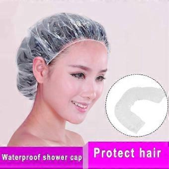 Elastic Transparent Shower Cap 20 Pcs