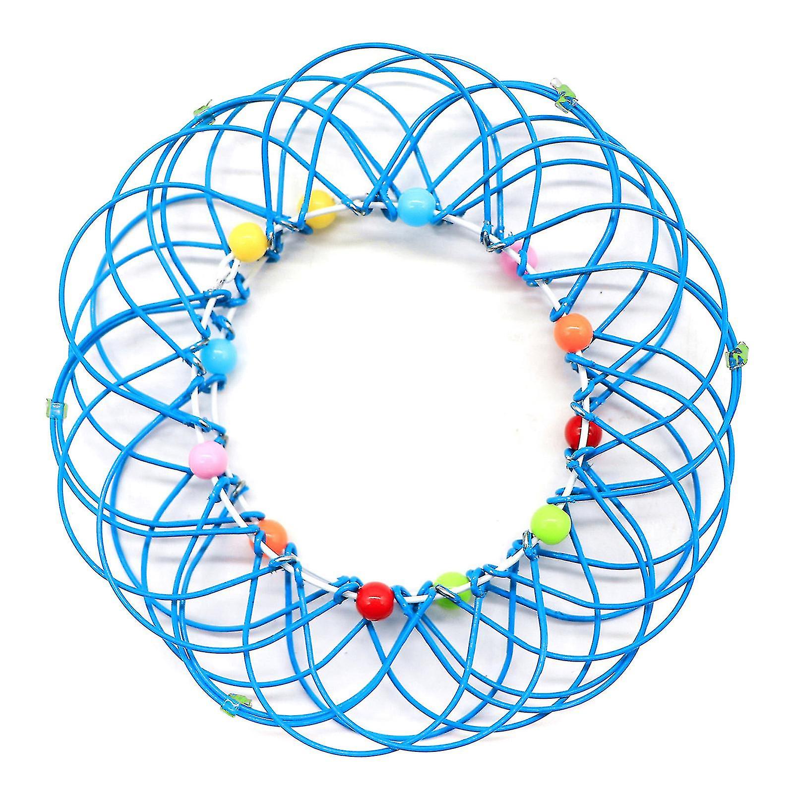 Magic Mandala Flower Basket Toy Multiple Changes Iron Hoop Ring Toy