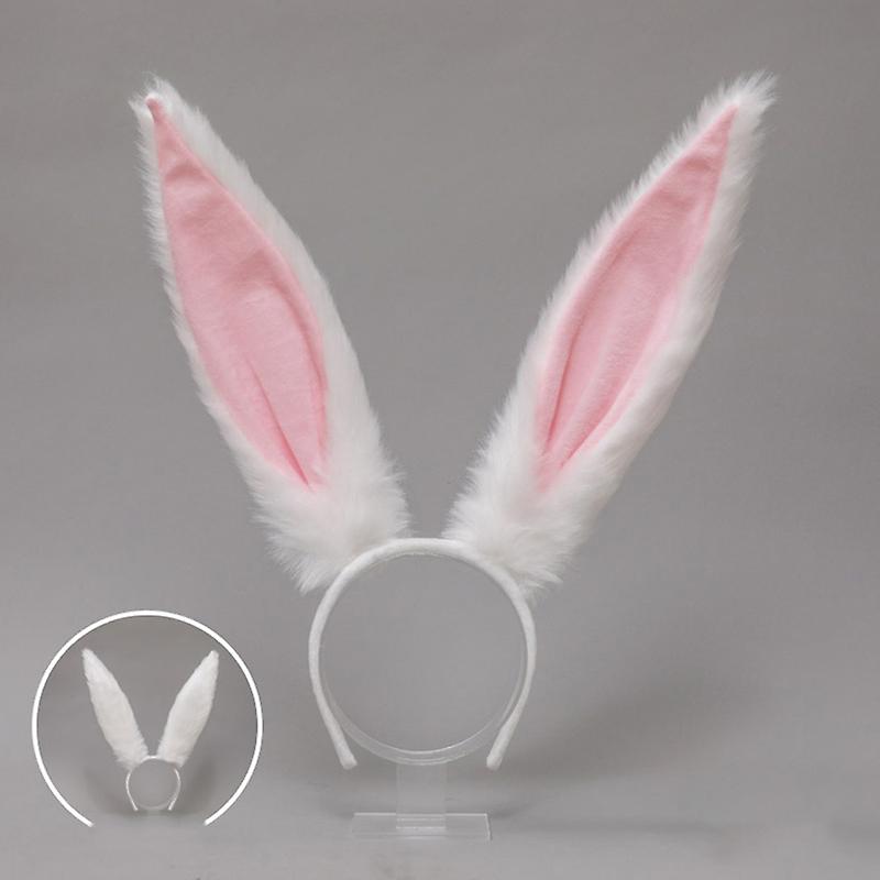 בנות חמודות קטיפה רצועות שיער אוזן ארנב ארוכות סרט ראש אביזרי שיער קוספליי