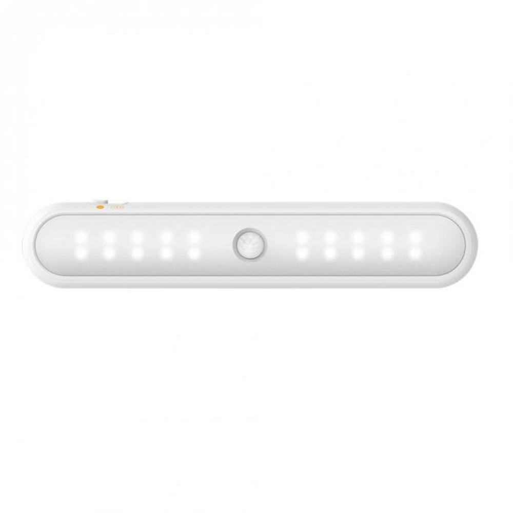 Battery Powered Wireless 20 Led Motion Sensor Magnetic Cabinet Light For Closet And Stairs