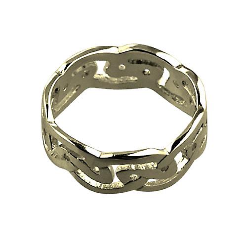 18ct Gold 8mm Celtic Wedding Ring Size Z+1